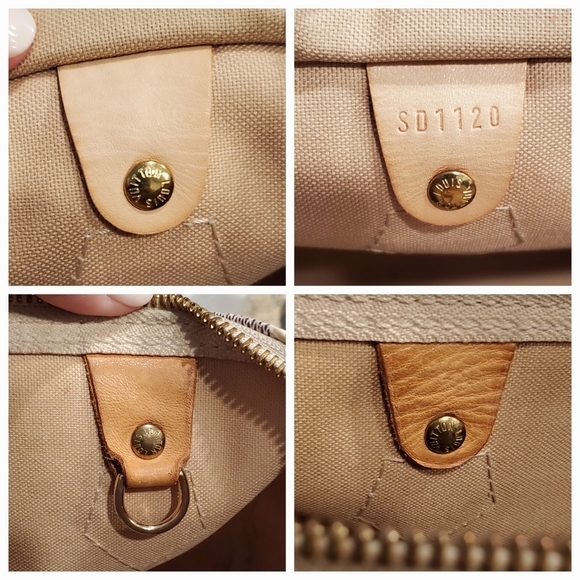 Authentic Louis Vuitton Damier Azur Speedy 30 & LV Dustbag SD1120 - Picture 9 of 13